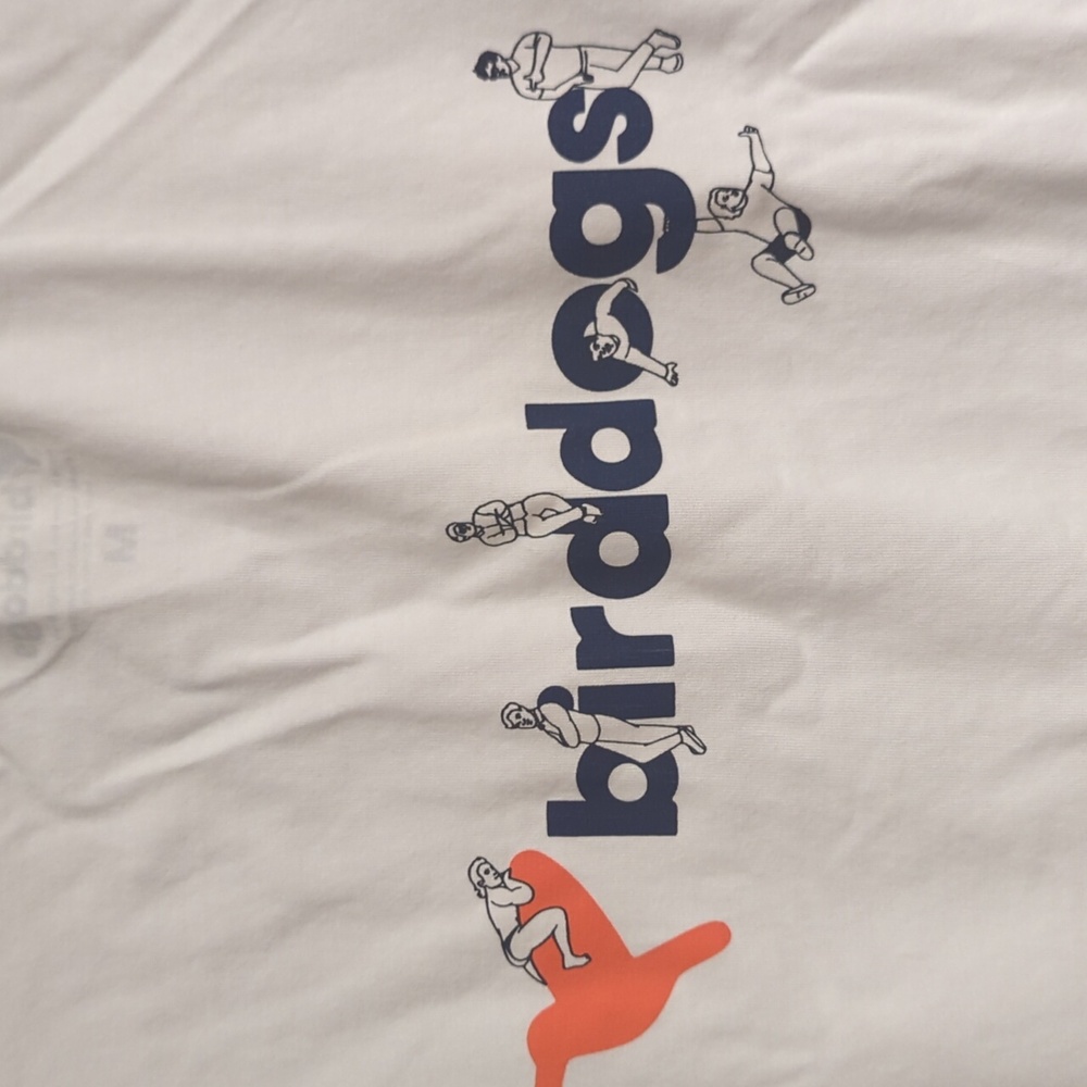 Birddogs Athletic Playground Tee White Spell out Fun Men's Medium - Picture 6 of 8